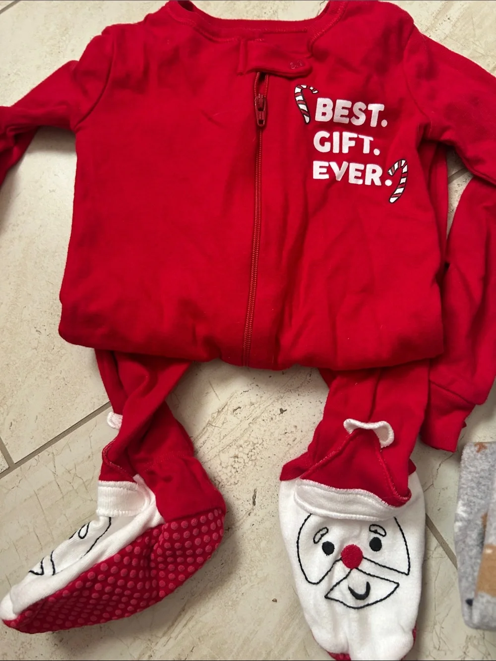 Bundle of 2 Christmas footed pjs